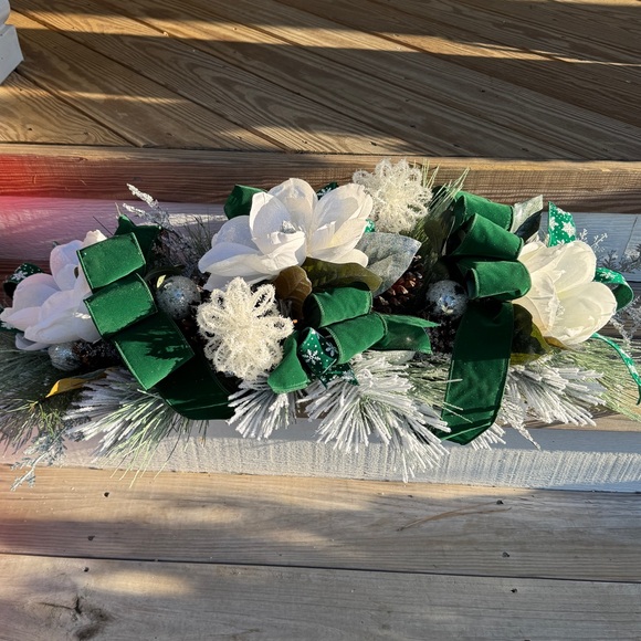 Other - SOLD LOCALLY. Winter Magnolia Swag/Centerpiece/Door Hanger